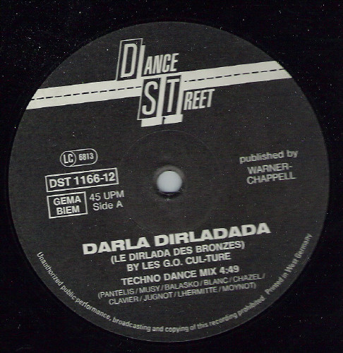 Les G.O. Culture - Darla Dirladada | Dance Street (DST 1166-12) - 2 Les G.O. Culture - Darla Dirladada | Dance Street (DST 1166-12) - 2