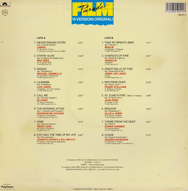 Various - Film Parade | Polydor (845 011-1)