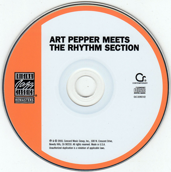 Art Pepper - Art Pepper Meets The Rhythm Section | Original Jazz Classics (OJC-31992-02) - 3