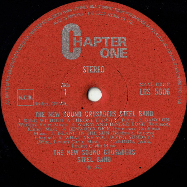 The New Sound Crusaders Steel Band - The New Sound Crusaders Steel Band | Chapter 1 (LRS 5006)