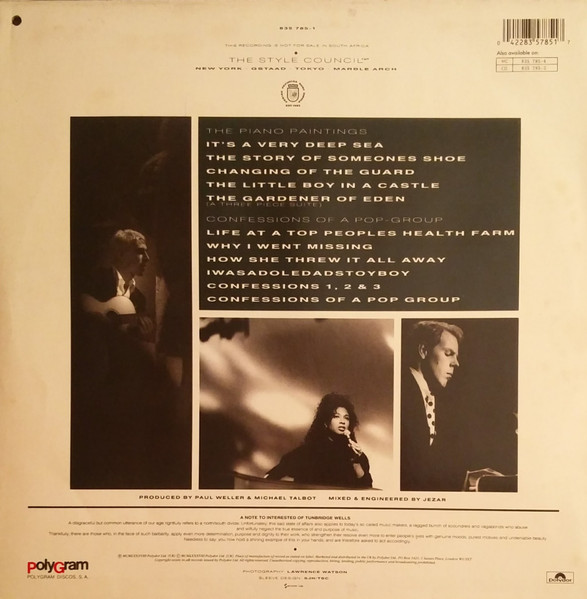 The Style Council - Confessions Of A Pop Group | Polygram Discos SARL (835 785-1) - 2