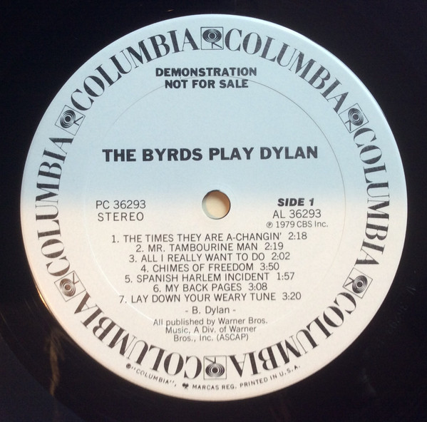 The Byrds - The Byrds Play Dylan | Columbia (PC 36293) - 4 The Byrds - The Byrds Play Dylan | Columbia (PC 36293) - 4