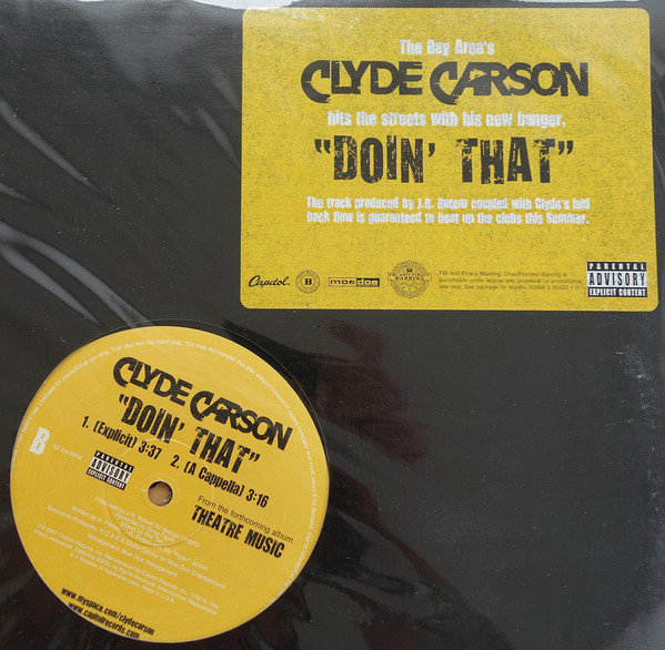 Clyde Carson - Doin' That | Capitol Records (50999 5 06523 1 0) - main Clyde Carson - Doin' That | Capitol Records (50999 5 06523 1 0) - main