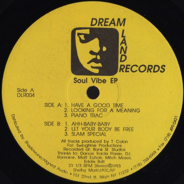 Thomas Colon - Soul Vibe EP | Dream Land Records (DLR004)