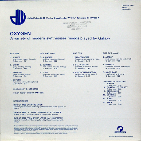 Galaxy - Oxygen | Music De Wolfe (DWS/LP 3491) - 2 Galaxy - Oxygen | Music De Wolfe (DWS/LP 3491) - 2