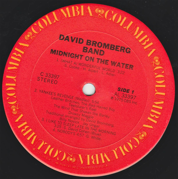 David Bromberg Band - Midnight On The Water | Columbia (C 33397) - 3 David Bromberg Band - Midnight On The Water | Columbia (C 33397) - 3