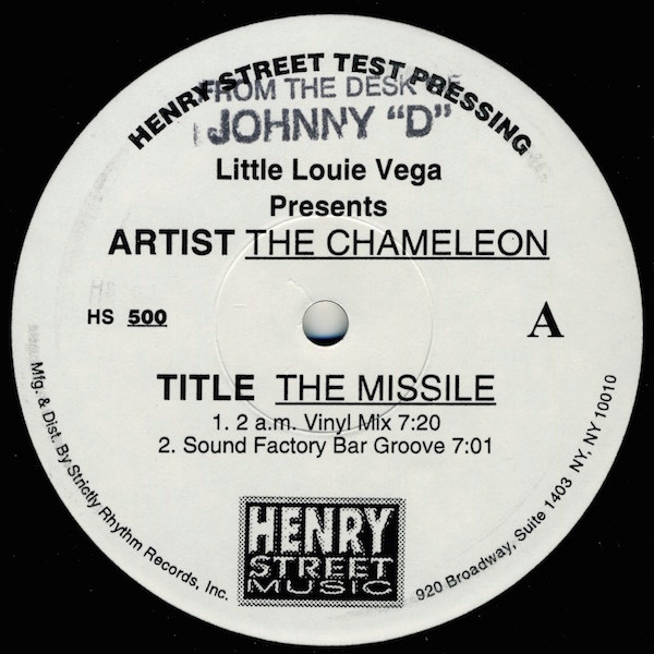 Louie Vega Presents The Chameleon - The Missile | Henry Street Music (HS 500) - main Louie Vega Presents The Chameleon - The Missile | Henry Street Music (HS 500) - main