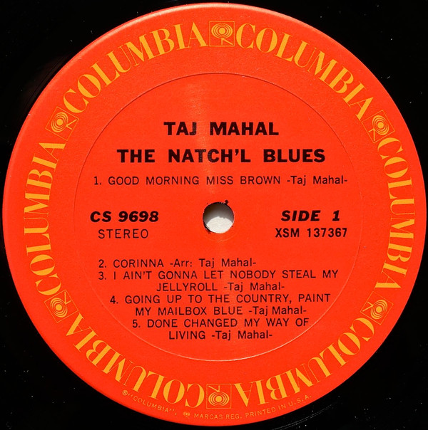 Taj Mahal - The Natch'l Blues | Columbia (CS 9698) - 2 Taj Mahal - The Natch'l Blues | Columbia (CS 9698) - 2