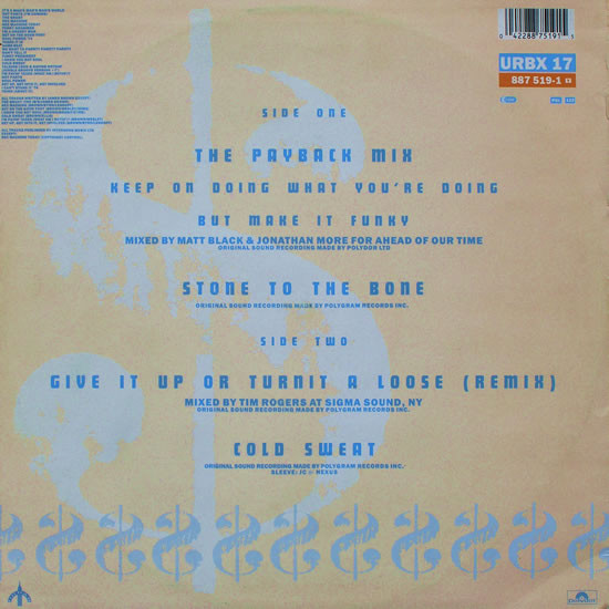James Brown - The Payback Mix (Keep On Doing What You're Doing But Make It Funky) | Urban (URBX 17) - 2 James Brown - The Payback Mix (Keep On Doing What You're Doing But Make It Funky) | Urban (URBX 17) - 2