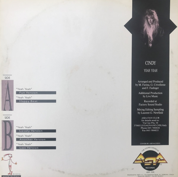 Cindy - Yeah Yeah | Asia Records (ARD 1048) - 2 Cindy - Yeah Yeah | Asia Records (ARD 1048) - 2