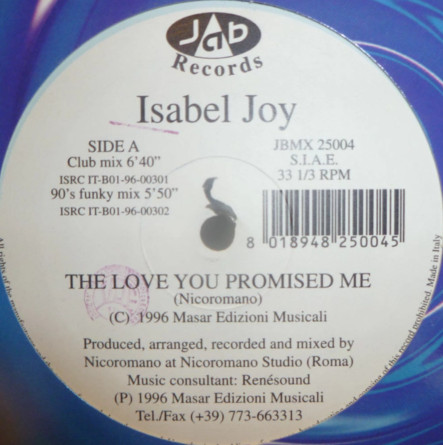Isabel Joy - The Love You Promised Me | Jab Records (JBMX25004) - main Isabel Joy - The Love You Promised Me | Jab Records (JBMX25004) - main