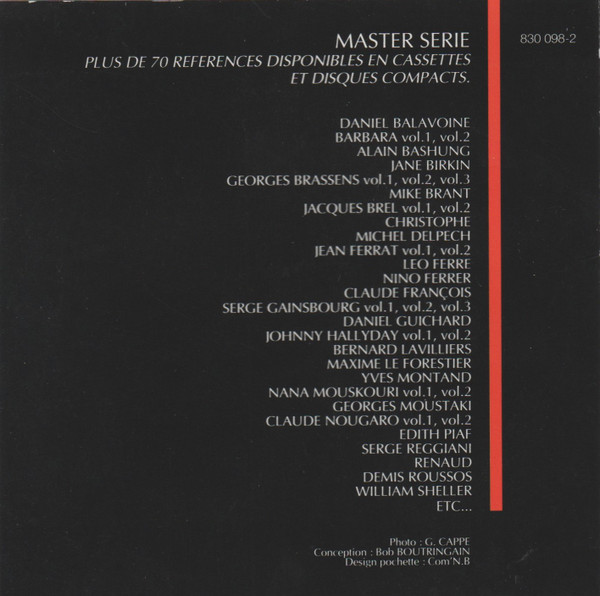 Raymond Devos - Master Serie | PolyGram Distribution (830 098-2) - 4