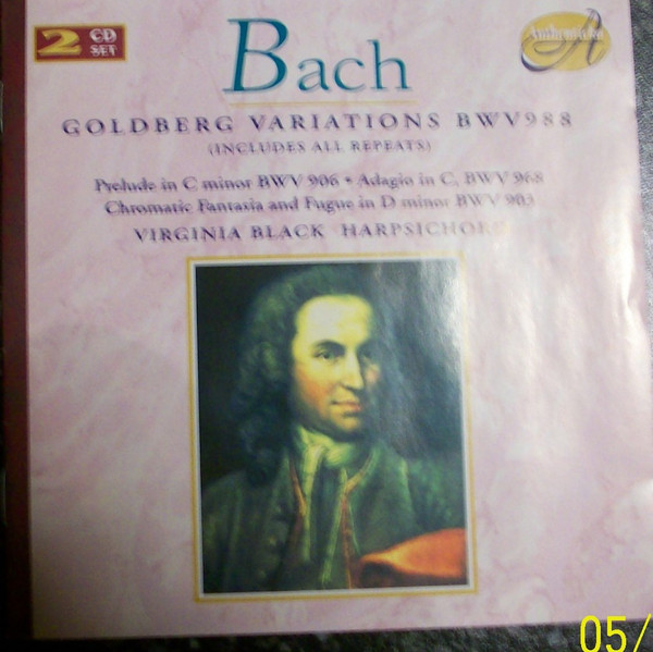 Johann Sebastian Bach , Virginia Black - Goldberg Variations Bwv988 (includes All Repeats) | Authenticka (AD 002) - main