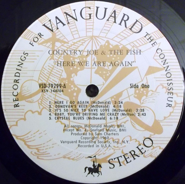 Country Joe And The Fish - Here We Are Again | Vanguard (VSD 79299) - 2