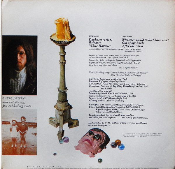 Van Der Graaf Generator - The Least We Can Do Is Wave To Each Other | Charisma (CAS.1007) - 3