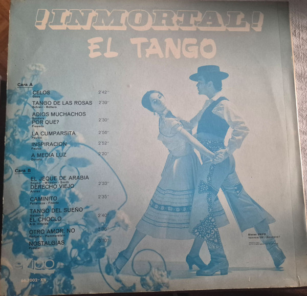 Gran Orquesta Tipica De Armando Zulueta - ¡Inmortal! El Tango | EKIPO (66.7002-XN) - 2
