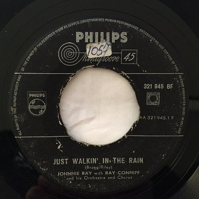 Johnnie Ray With Ray Conniff And His Orchestra & Chorus - Just Walkin' In The Rain / In The Candlelight | Philips (321 945 BF)
