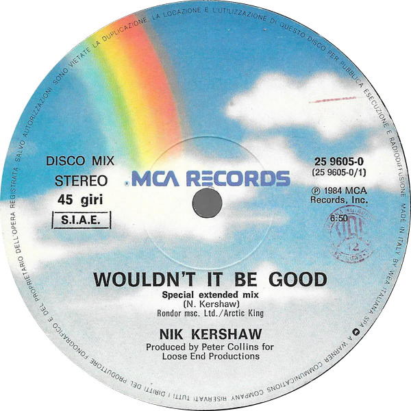 Nik Kershaw - Wouldn't It Be Good | MCA Records (25 9605-0) - 3
