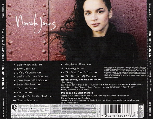 Norah Jones - Come Away With Me | Blue Note (7243 5 82067 2 2) - 2 Norah Jones - Come Away With Me | Blue Note (7243 5 82067 2 2) - 2
