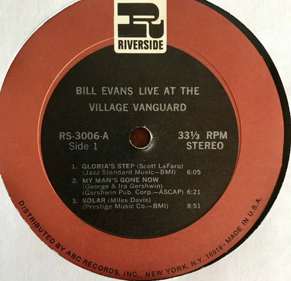 Bill Evans - Live At The Village Vanguard | Riverside Records (RS-3006) - 3 Bill Evans - Live At The Village Vanguard | Riverside Records (RS-3006) - 3