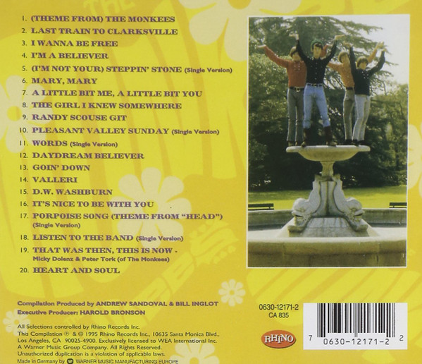 The Monkees - Greatest Hits | Rhino Records (0630-12171-2) - 2