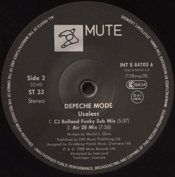 Depeche Mode - Useless | Mute (INT 8 84703 6) - 4 Depeche Mode - Useless | Mute (INT 8 84703 6) - 4