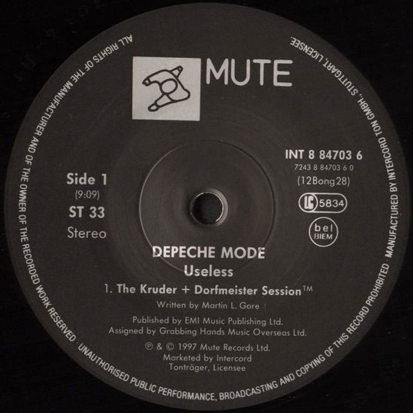 Depeche Mode - Useless | Mute (INT 8 84703 6) - 3 Depeche Mode - Useless | Mute (INT 8 84703 6) - 3