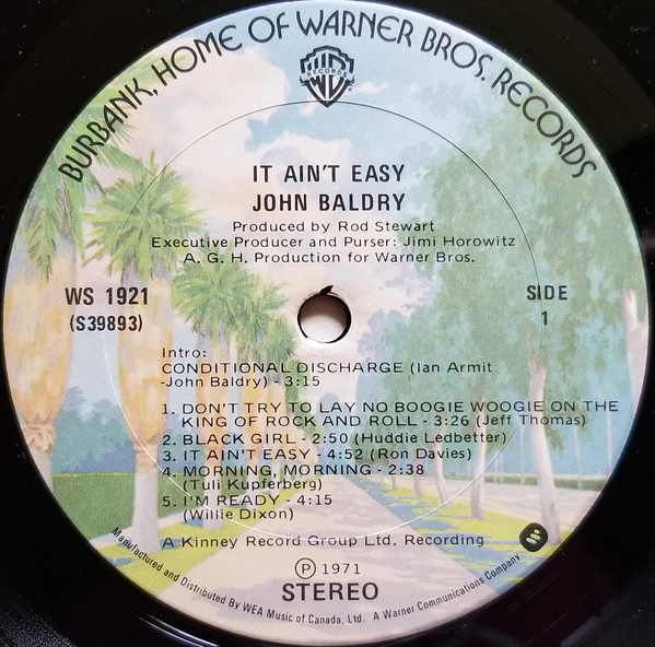 Long John Baldry - It Ain't Easy | Warner Bros. Records (WS 1921) - 4 Long John Baldry - It Ain't Easy | Warner Bros. Records (WS 1921) - 4