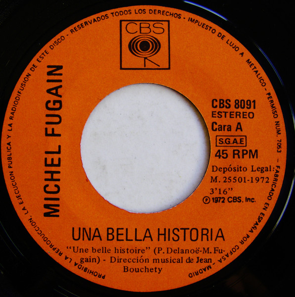 Michel Fugain - Una Bella Historia | CBS (CBS 8091) - 3