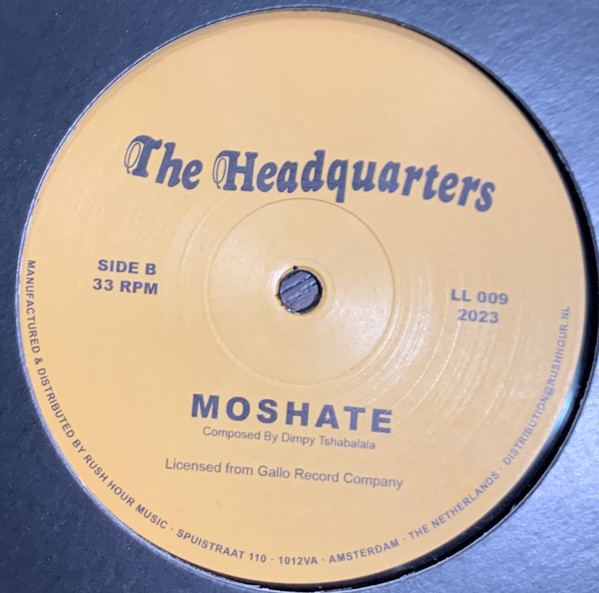 The Headquarters - Sweetie | Gallo Record Company (LL 009) - 2