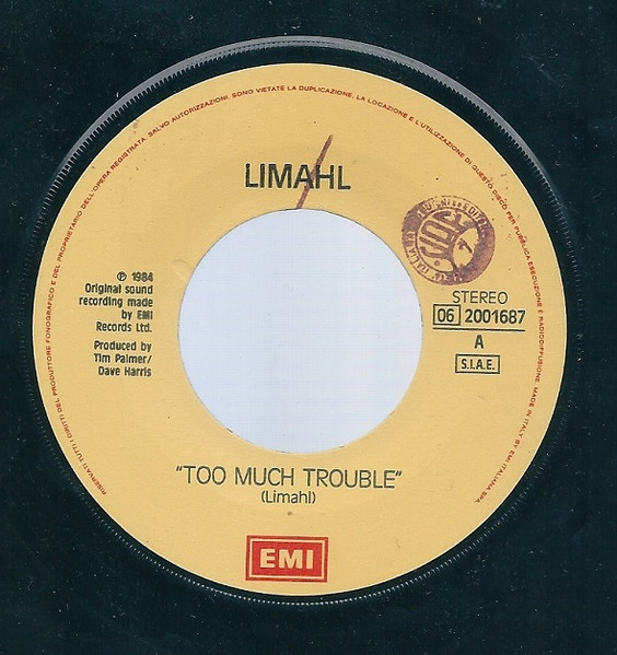 Limahl - Too Much Trouble | EMI (06 2001687) - 2 Limahl - Too Much Trouble | EMI (06 2001687) - 2