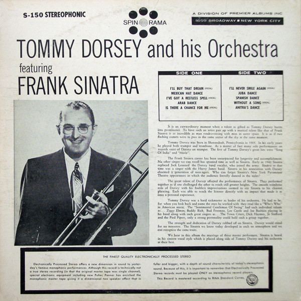 Tommy Dorsey And His Orchestra Featuring Frank Sinatra - Tommy Dorsey And His Orchestra Featuring Frank Sinatra | Spin-O-Rama (S-150) - 2 Tommy Dorsey And His Orchestra Featuring Frank Sinatra - Tommy Dorsey And His Orchestra Featuring Frank Sinatra | Spin-O-Rama (S-150) - 2