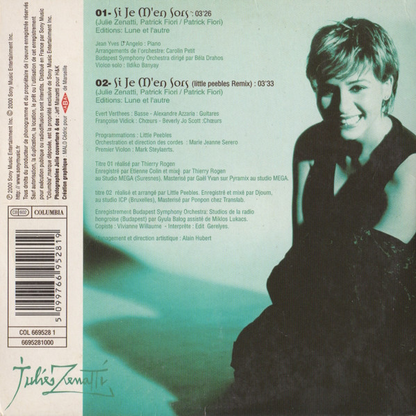 Julie Zenatti - Si Je M'En Sors | Columbia (COL 669528 1) - 2