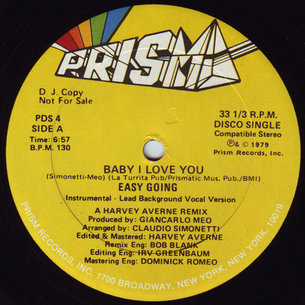 Easy Going - Baby I Love You / Suzie Q | Prism (PDS 4) - main