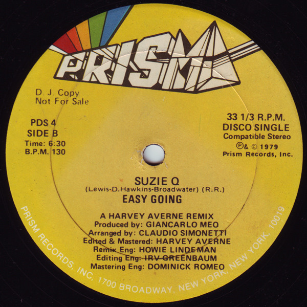 Easy Going - Baby I Love You / Suzie Q | Prism (PDS 4) - 2