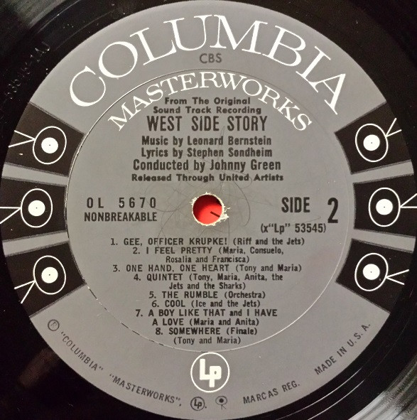 Leonard Bernstein - West Side Story (The Original Sound Track Recording) | Columbia Masterworks (OL 5670) - 4 Leonard Bernstein - West Side Story (The Original Sound Track Recording) | Columbia Masterworks (OL 5670) - 4