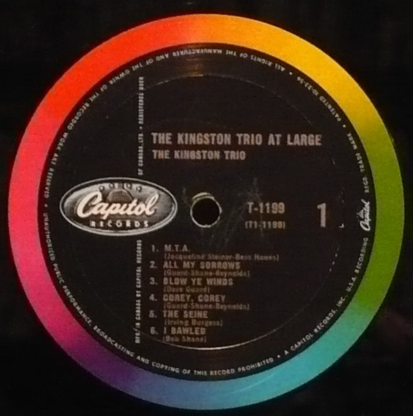 Kingston Trio - At Large | Capitol Records (T1199) - 2 Kingston Trio - At Large | Capitol Records (T1199) - 2