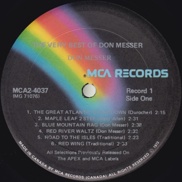 Don Messer - The Very Best Of Don Messer | MCA Records (Canada) (MCA2-4037) - 4 Don Messer - The Very Best Of Don Messer | MCA Records (Canada) (MCA2-4037) - 4