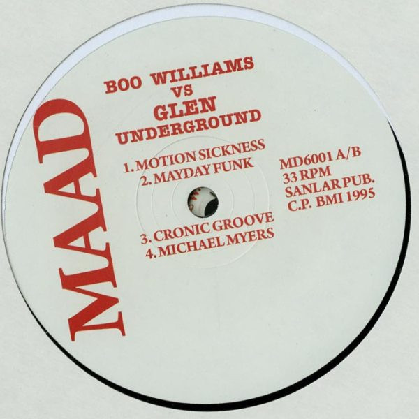 Boo Williams Vs Glenn Underground - Boo Williams Vs Glen Underground | Maad (MD6001) - main
