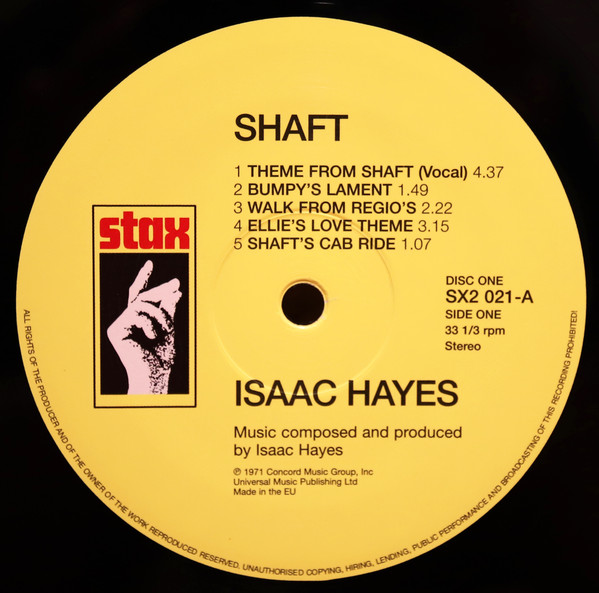 Isaac Hayes - Shaft | Stax (SX2 021) - 3