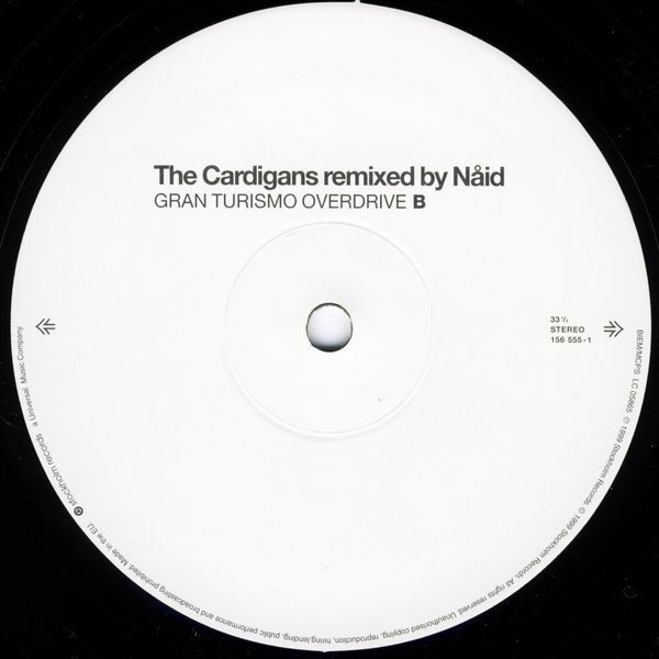 The Cardigans Remixed By Nåid - Gran Turismo Overdrive | Stockholm Records (156 555-1) - 4