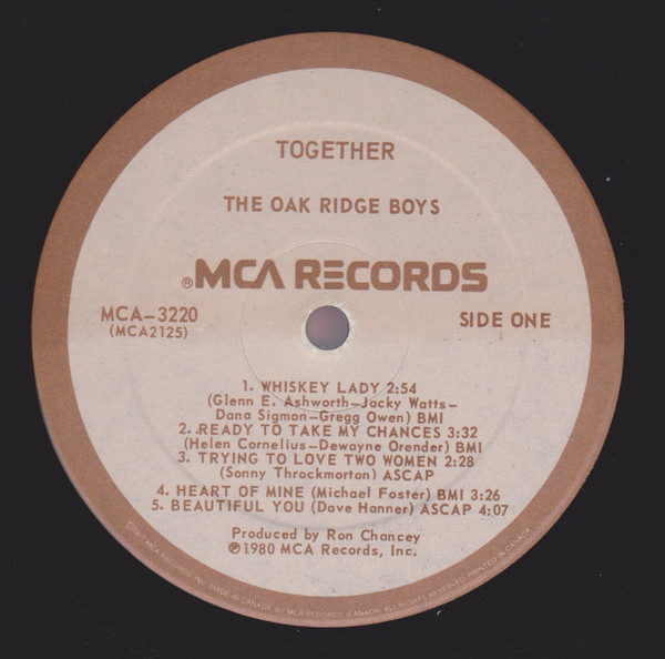 The Oak Ridge Boys - Together | MCA Records (MCA 3220) - 3 The Oak Ridge Boys - Together | MCA Records (MCA 3220) - 3