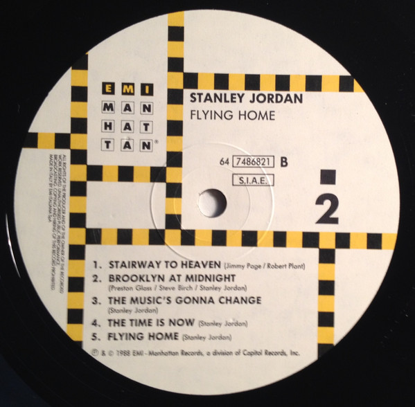 Stanley Jordan - Flying Home | EMI-Manhattan Records (64 7486821) - 4 Stanley Jordan - Flying Home | EMI-Manhattan Records (64 7486821) - 4