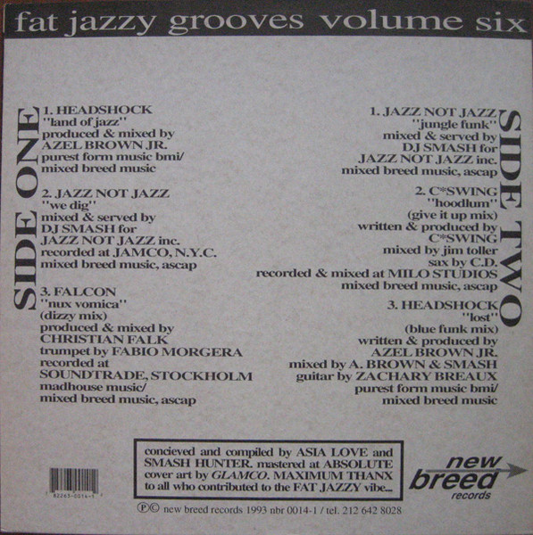 Various - Fat Jazzy Grooves Vol. 6 | New Breed Records (NBR 0014-1) - 4 Various - Fat Jazzy Grooves Vol. 6 | New Breed Records (NBR 0014-1) - 4