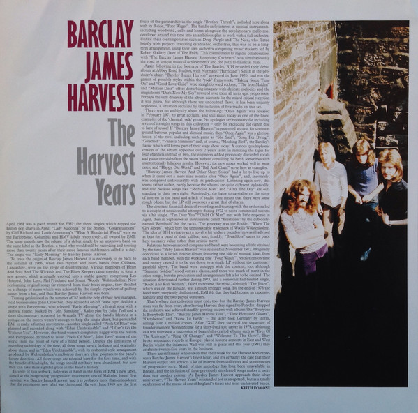 Barclay James Harvest - The Harvest Years | Harvest (152Y 79 6302 1) - 4