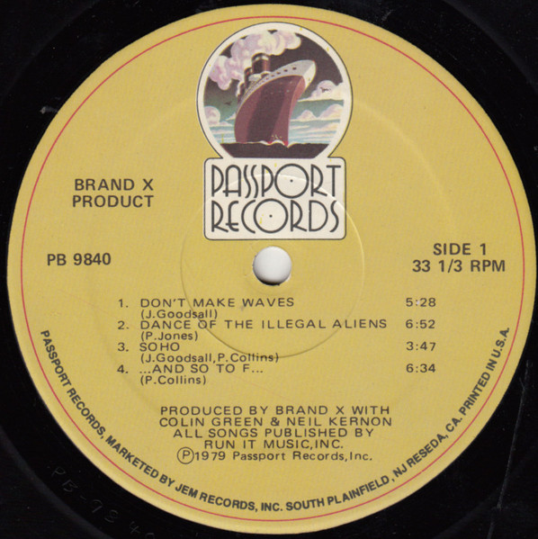 Brand X - Product | Passport Records (PB 9840) - 3 Brand X - Product | Passport Records (PB 9840) - 3