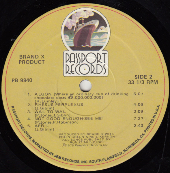 Brand X - Product | Passport Records (PB 9840) - 4 Brand X - Product | Passport Records (PB 9840) - 4