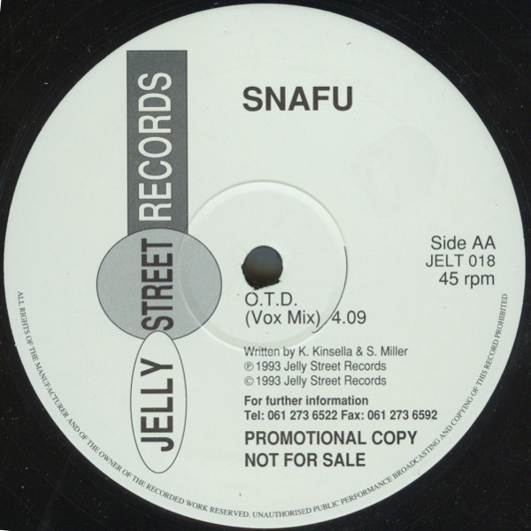 Snafu - O.T.D. | Jelly Street Records (JELT 018) - 4