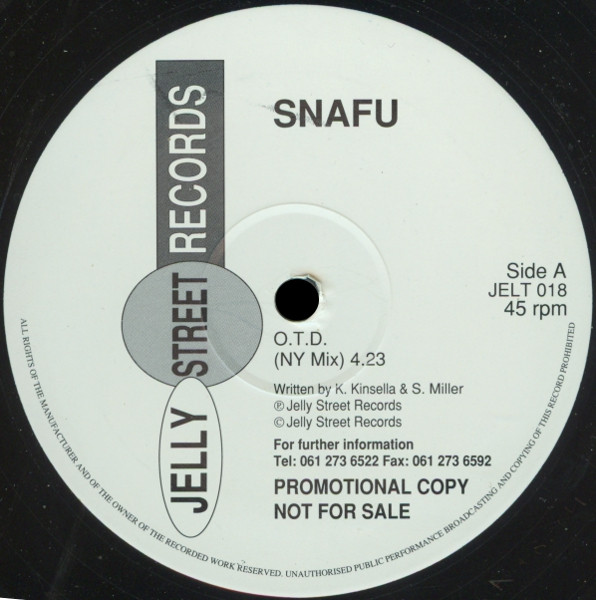 Snafu - O.T.D. | Jelly Street Records (JELT 018) - 3