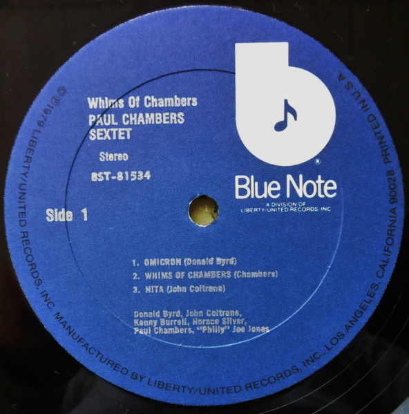 Paul Chambers Sextet - Whims Of Chambers | Blue Note (BST-81534) - 2 Paul Chambers Sextet - Whims Of Chambers | Blue Note (BST-81534) - 2